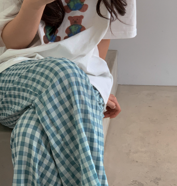 [Juuneedu] Fruity Check Pyjama Pants