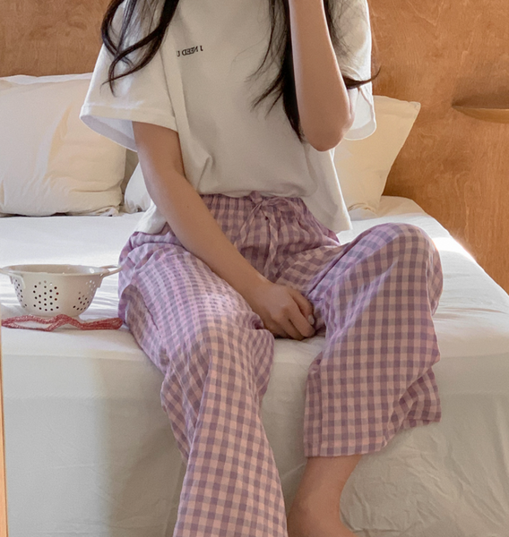 [Juuneedu] Fruity Check Pyjama Pants