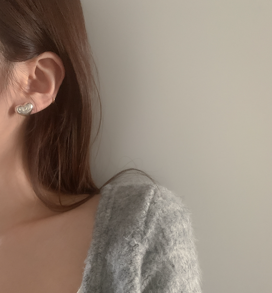 [moat] Sweet Heart Earrings (silver925)