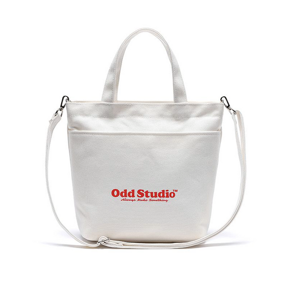 [Odd Studio] Bold Logo Cross Bag - CREAM
