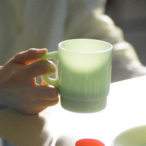 [UNS] Basic Milk Glass Mug (Mint) 250ml