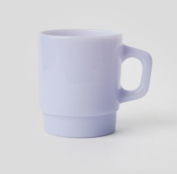 [UNS] Basic Milk Glass Mug (Lilac) 250ml