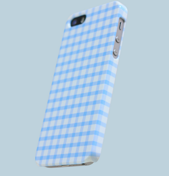 [Malgrecela] IPhone hard case - Clean Blue Check