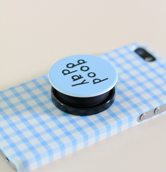 [Malgrecela] IPhone hard case - Clean Blue Check