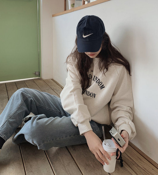 [SLOWAND] Daily Loose Fit Cotton Sweatshirt