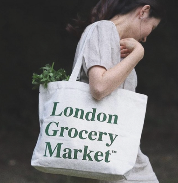 [London Grocery Market] Cotton Market Bag (Medium)