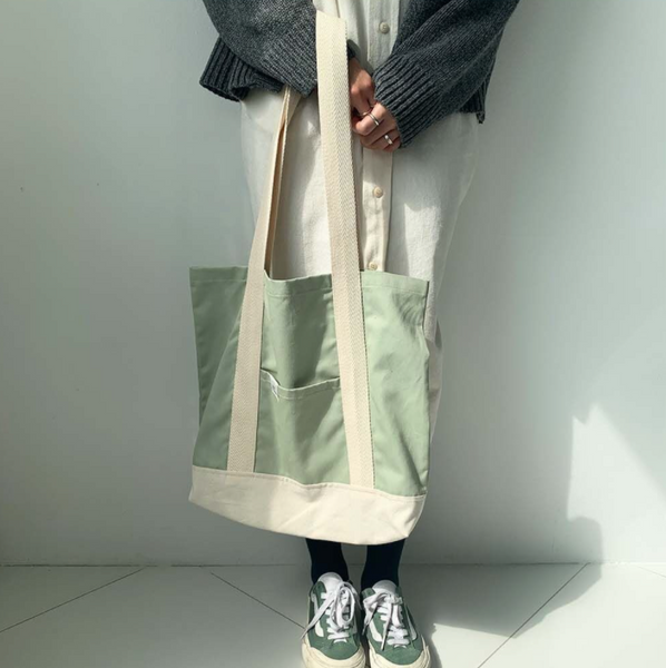 [JackO'bag] Creamy Mint Tote Bag