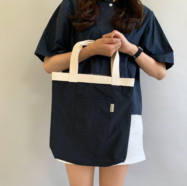 [JackO'bag] Basrak Tote Bag - Navy