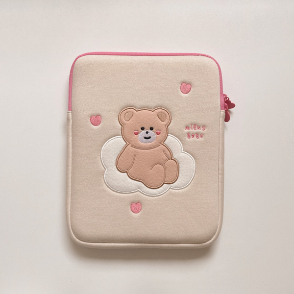 [malling booth] Milky Bebe Laptop Case/ Ipad Pouch