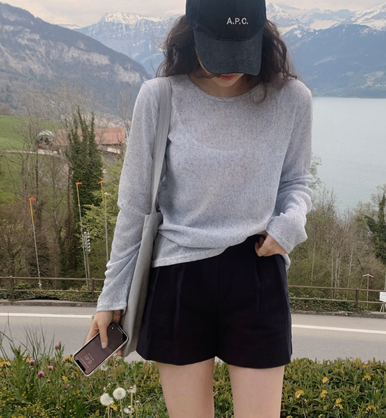 [SLOWAND] Summer Day Loose Fit Knit Top