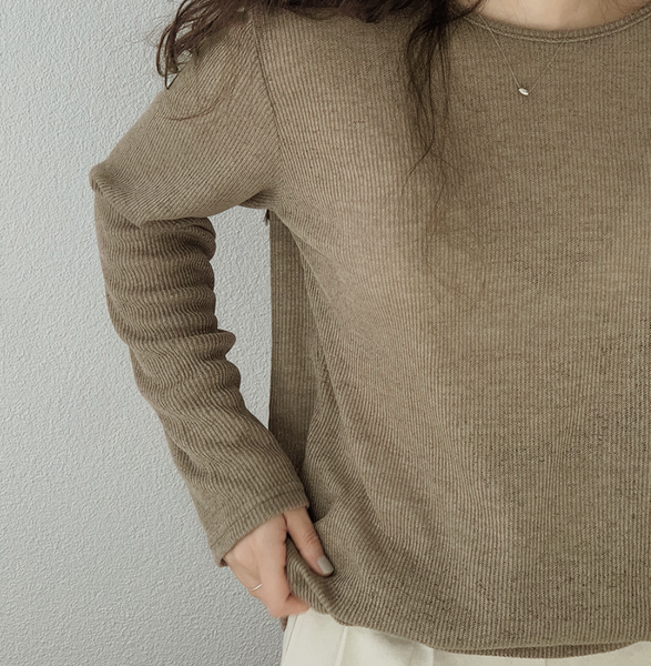 [SLOWAND] Summer Day Loose Fit Knit Top