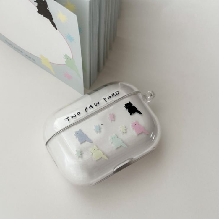 [two paw yard.] Pastel Cat Airpods 3 Case