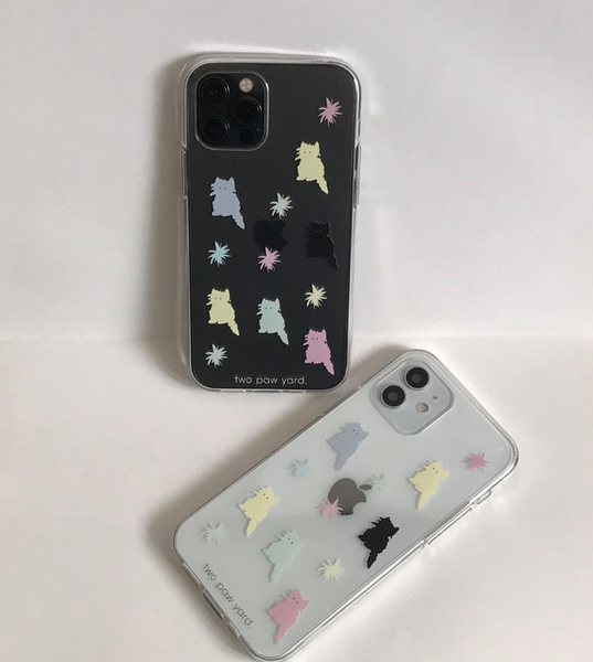 [two paw yard.]  Pastel Cat  Phone Case