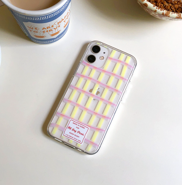 [Goody buddy] Colorful Check Phone Case