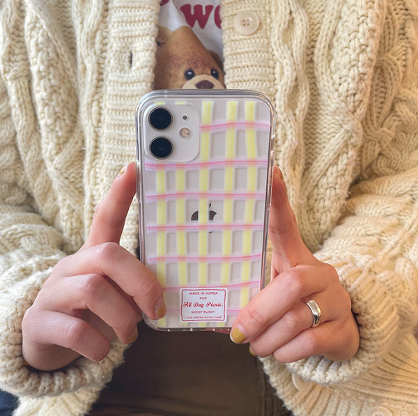 [Goody buddy] Colorful Check Phone Case