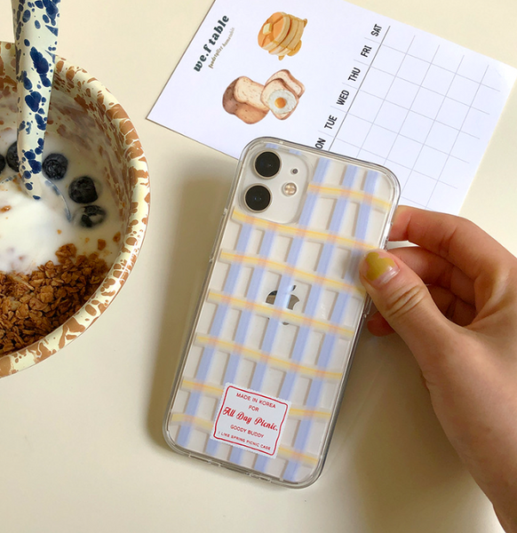 [Goody buddy] Colorful Check Phone Case