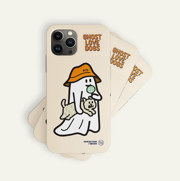 [PERCENTAGE] Ghost Love Dog/ Cat Phone Case (4 Types)