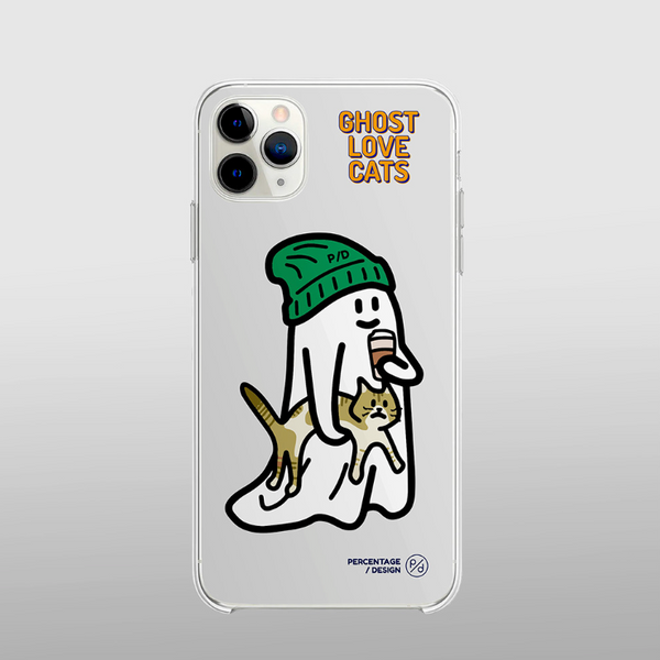 [PERCENTAGE] Ghost Love Dog/ Cat Phone Case (4 Types)