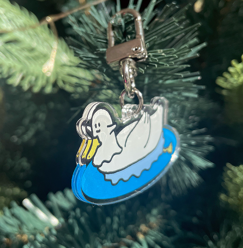 [PERCENTAGE] Duck in the Middle Keyring