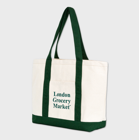 [London Grocery Market] Classic Boat Tote (Green)