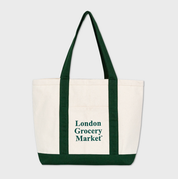 [London Grocery Market] Classic Boat Tote (Green)