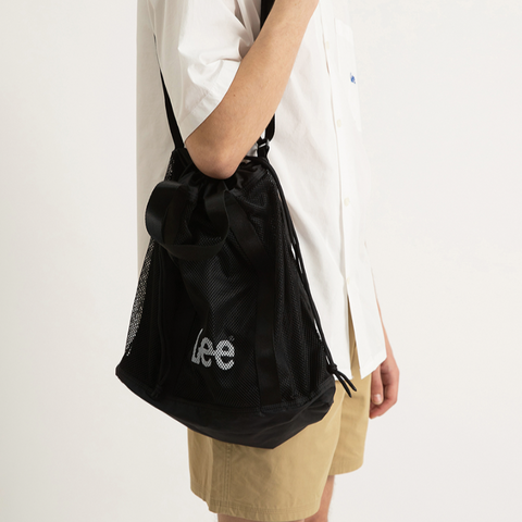 [LEE] Twitch Logo Mesh Bag Black