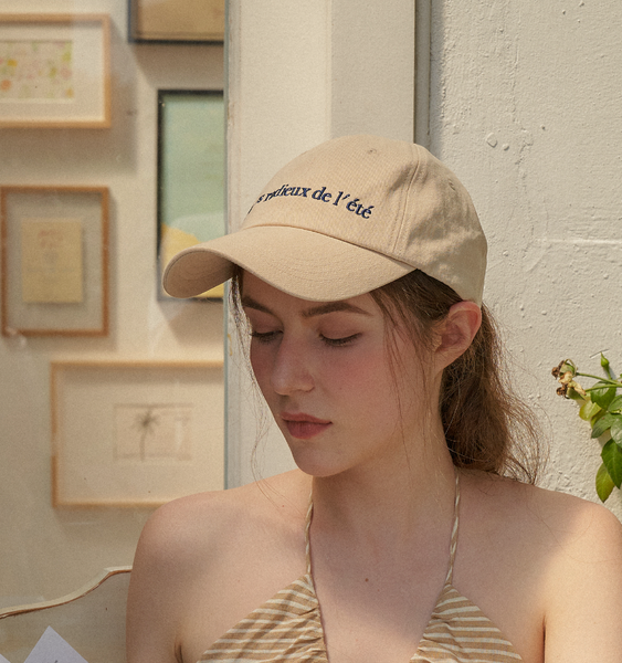 [HOTEL PARIS CHILL] Voyage Baseball Cap (Cream)