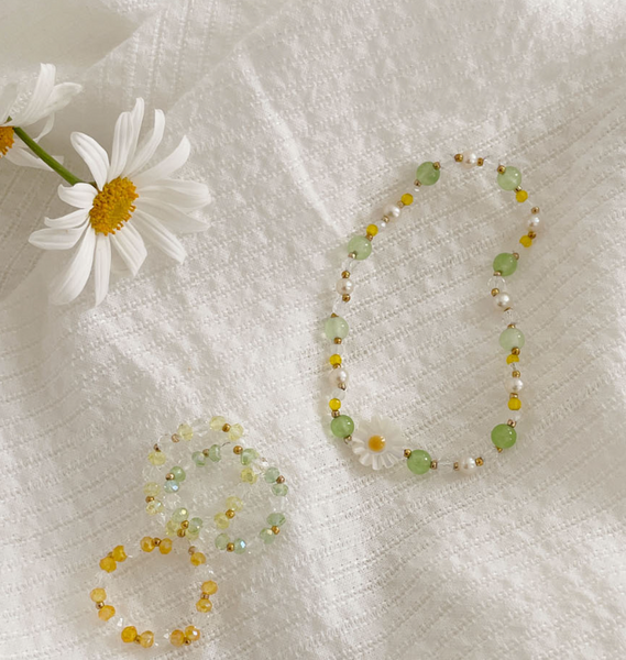 [SOYE PI-NE] Morning Daisy Bead Bracelet