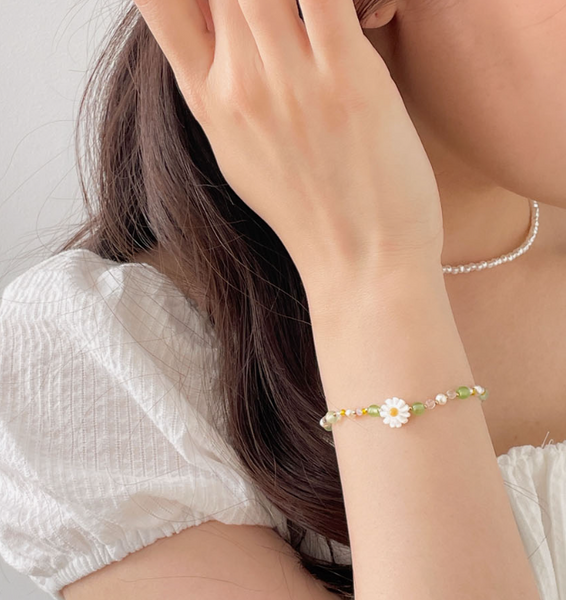 [SOYE PI-NE] Morning Daisy Bead Bracelet