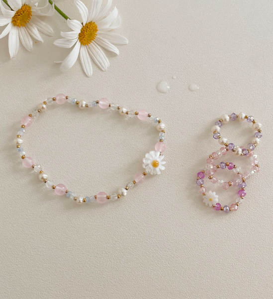 [SOYE PI-NE] Morning Daisy Bead Bracelet