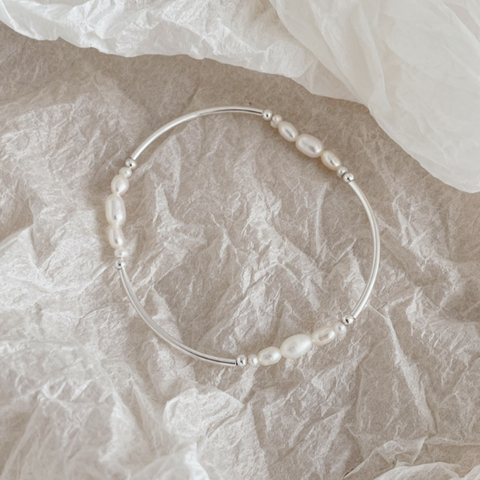 [SOYE PI-NE] Salt Pipe Pearl Bracelet