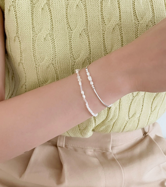 [SOYE PI-NE] Salt Pipe Pearl Bracelet