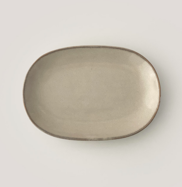 [CHOU PLATE] Oatmeal Round Square Plate