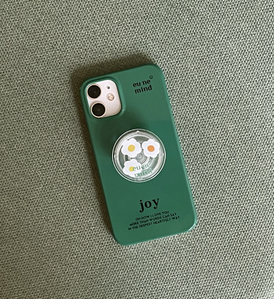 [eune mind] Joy Green Glossy Hard Case