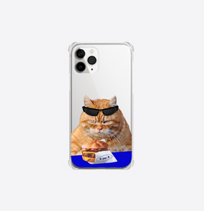 [A per A] Gluttony Cat and Hamburger Jelly Hard Case