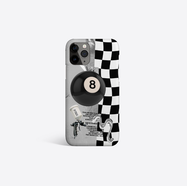 [A per A] AD Checker Eightball Silicon Hard Case