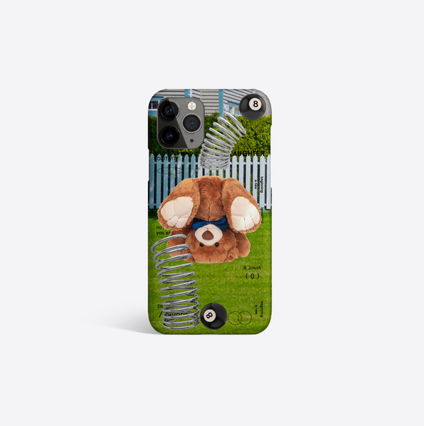 [A per A] Backyard Spring Jump Bear Hard Case