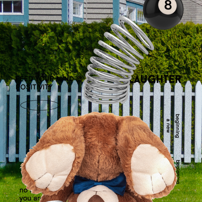 [A per A] Backyard Spring Jump Bear Hard Case