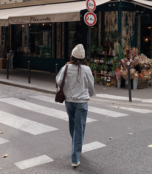 [SLOWAND] # SLOWMADE Today Wide Dark Blue Denim Pants (+Long ver)