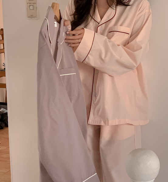 [Juuneedu] Better Embroidered Pajama Set