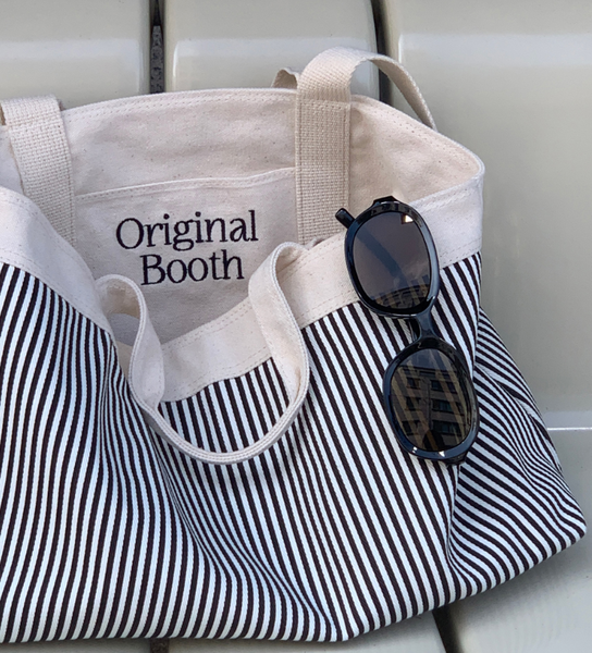 [Original Booth] Stripe Reversible Bag (Deep Black)