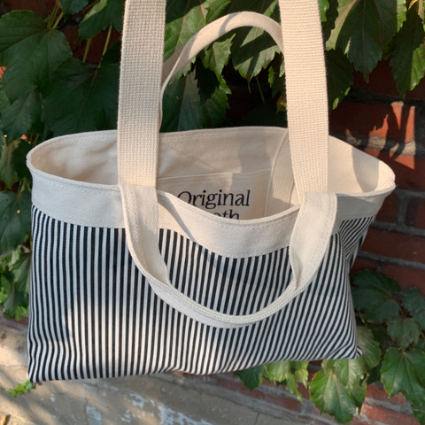 [Original Booth] Stripe Reversible Bag (Deep Black)
