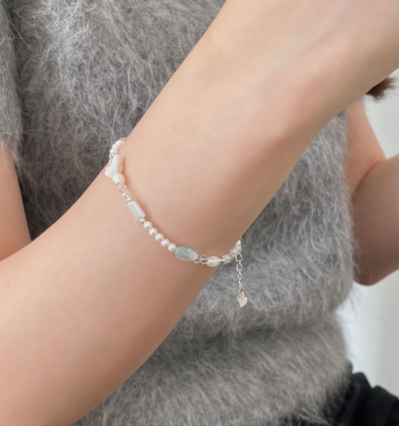 [SOYE PI-NE] Pepe Butterfly Pearl Silver Bracelet