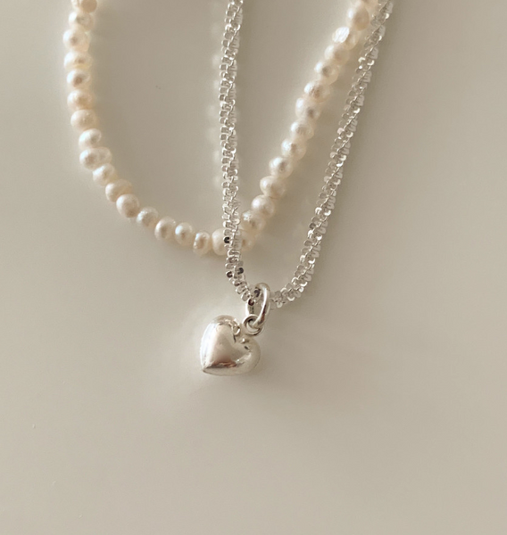 [DUNGEUREON] Sand Heart Silver Bracelet