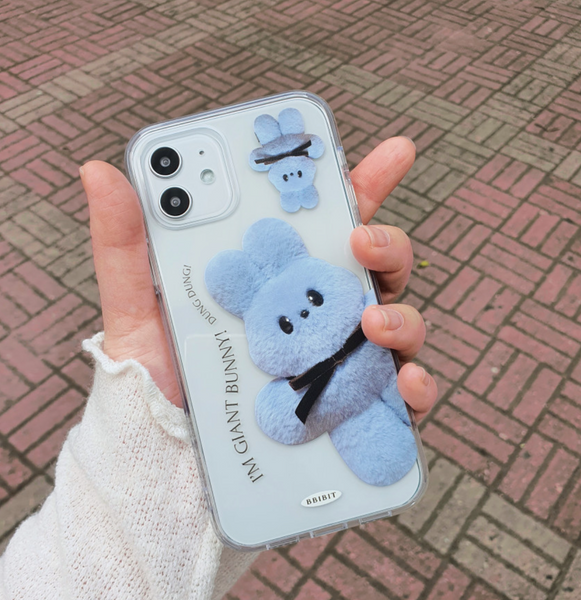 [BBIBIT] Giant Bunny Dung Dung Jelly Hard Case (Sky)