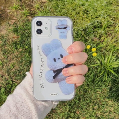 [BBIBIT] Giant Bunny Dung Dung Jelly Hard Case (Sky)