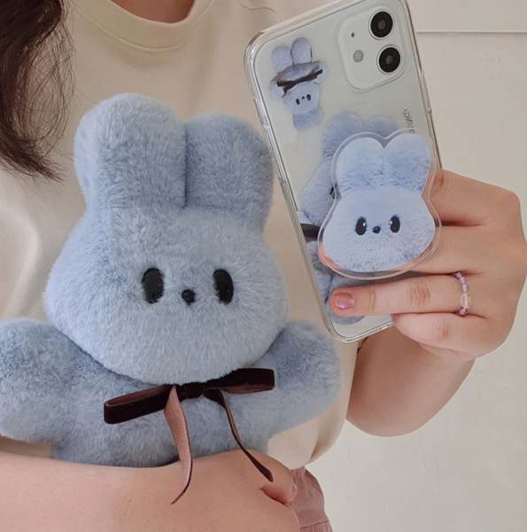 [BBIBIT] Giant Bunny Dung Dung Jelly Hard Case (Sky)