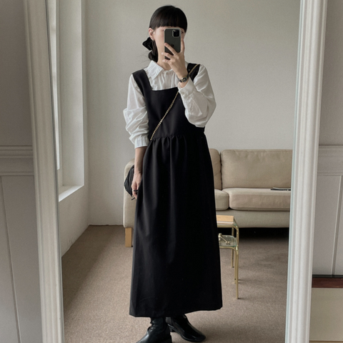 [VINVLE] Square Suspender Dress