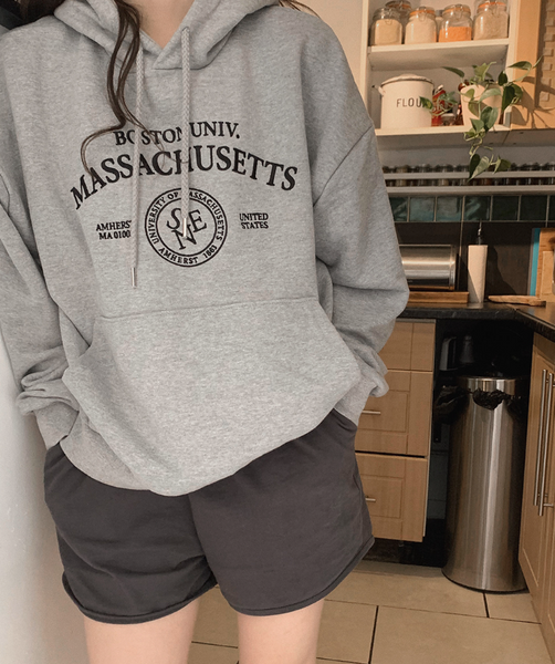 [SLOWAND] Daily Loose Lettering Hoodie