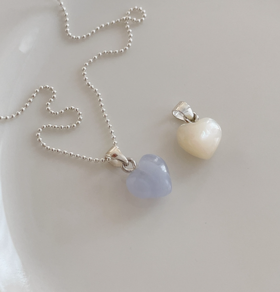 [SOYE PI-NE] Pearl Heart Necklace